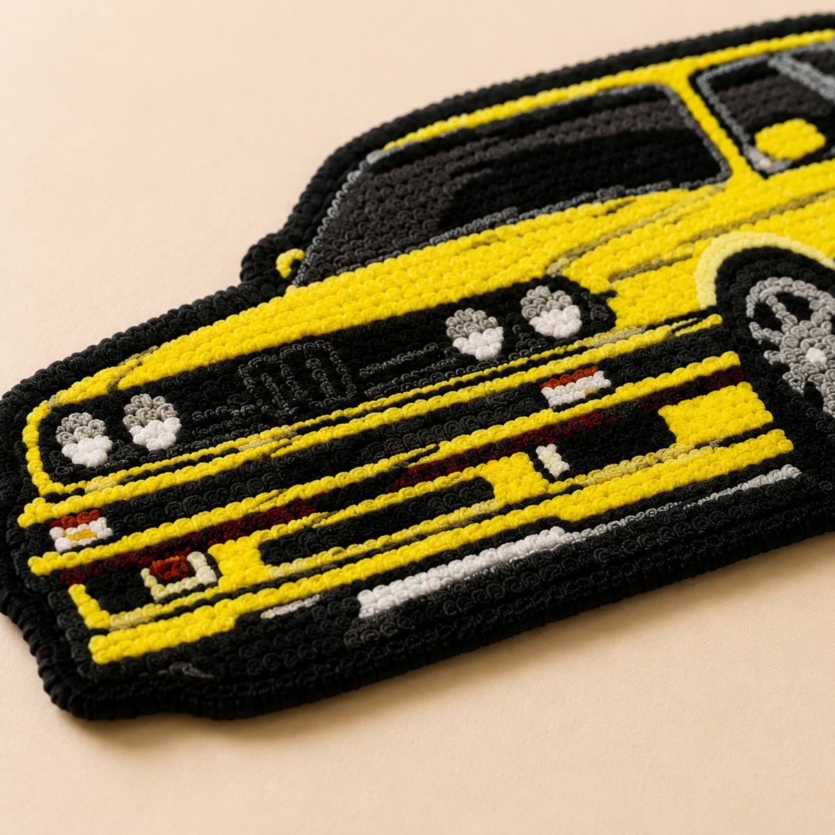 Neon Circuit Rug